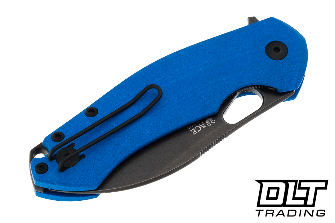 GiantMouse ACE Biblio XL - PVD Vanadis 4E Blade - Blue G-10 - DLT