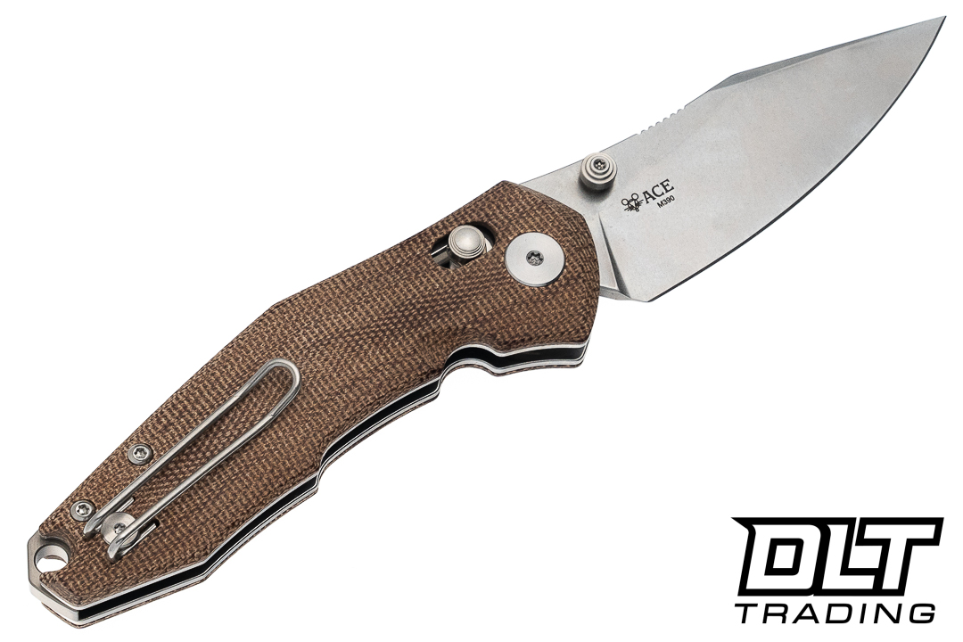 GiantMouse ACE Nazca - Stonewashed M390 Blade - Natural Canvas