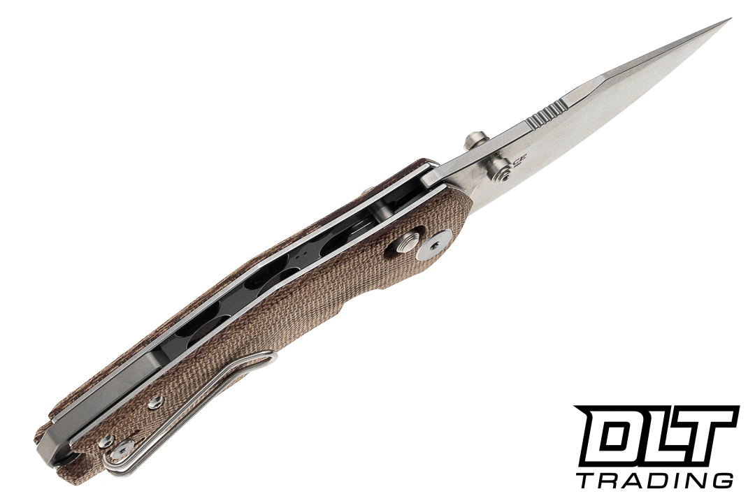 モカページです GiantMouse ACE Nazca - Stonewashed M390 Blade - Natural Canvas