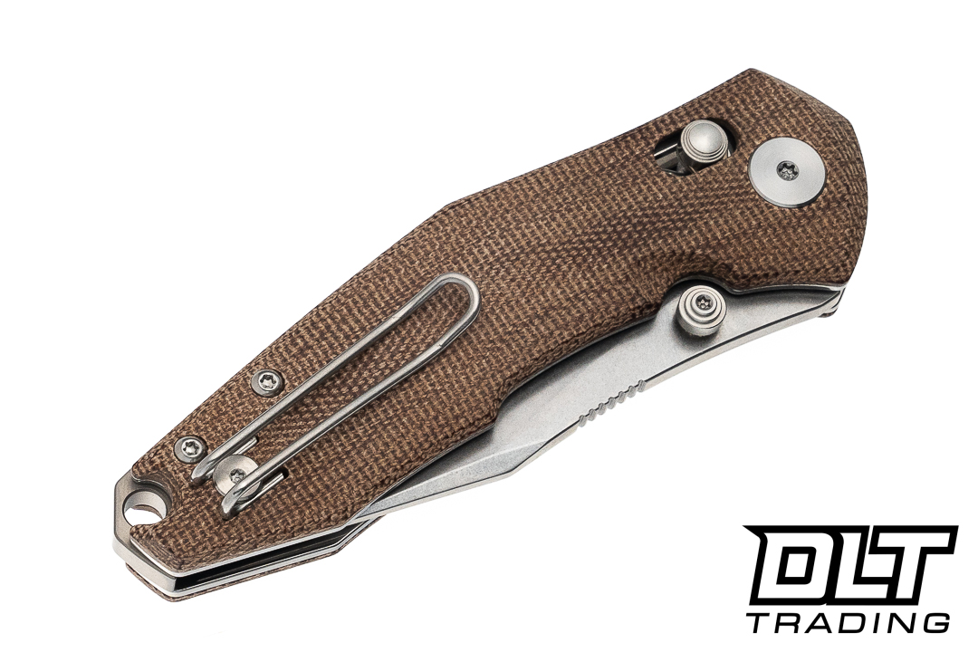 GiantMouse ACE Nazca - Stonewashed M390 Blade - Natural Canvas