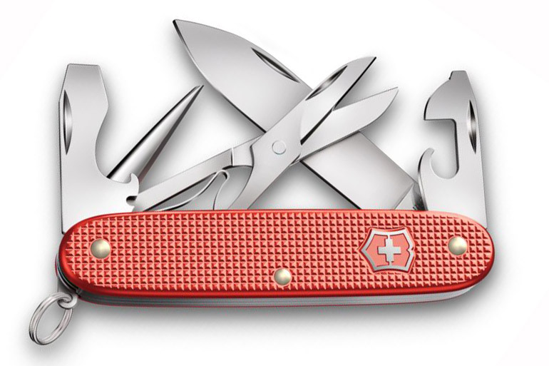 Swiss Army Pioneer X Alox - 2025 Limited Edition - Stone Red - DLT