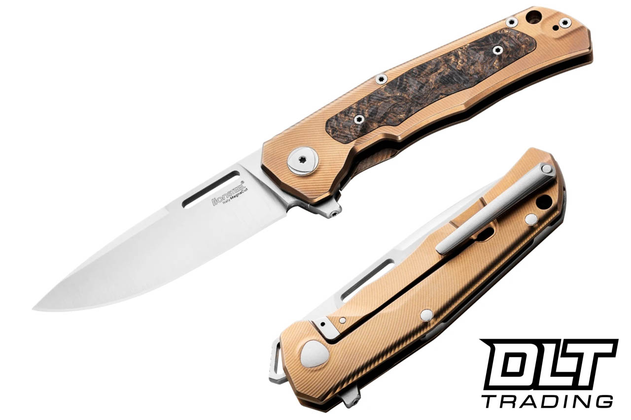 LionSteel Q4TTRO MagnaCut - Bronze Titanium - Carbon Fiber Inlay