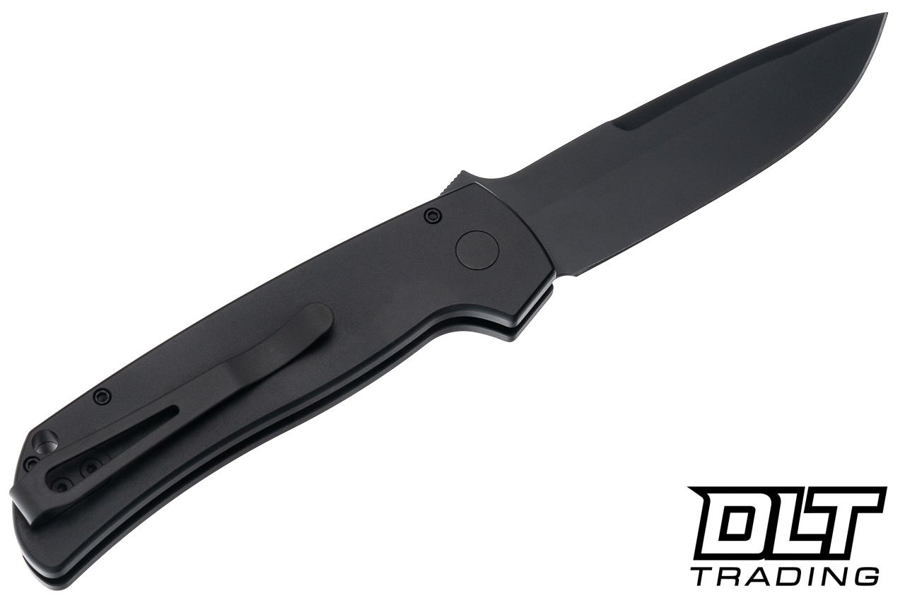 Pro-Tech Terzuola ATCF Operator - Black Handle - Black Blade - DLT