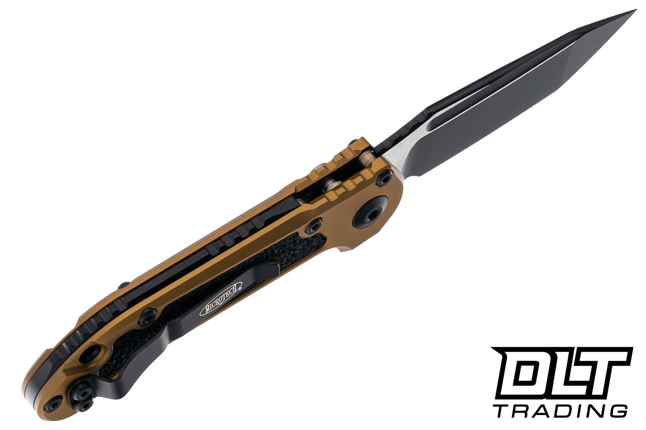 Microtech 1136-1TA LUDT Gen III T/E - Tan Handle - Black Blade