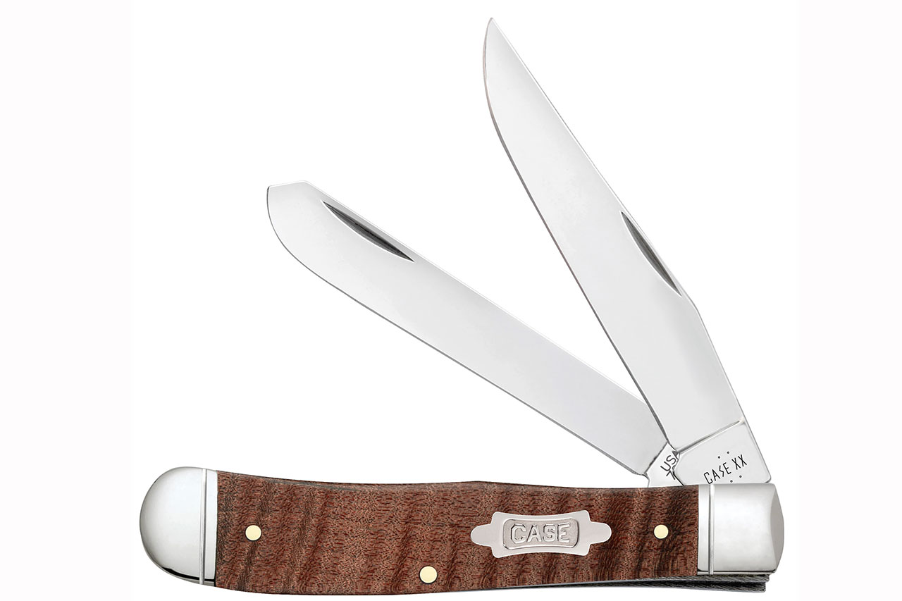 Case Trapper - Brown Curly Maple Wood - DLT Trading