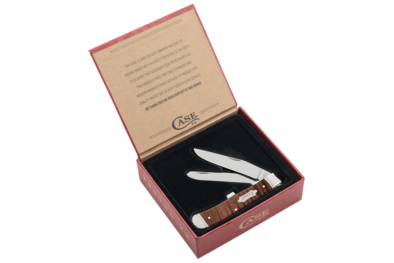 Case Trapper - Brown Curly Maple Wood - DLT Trading