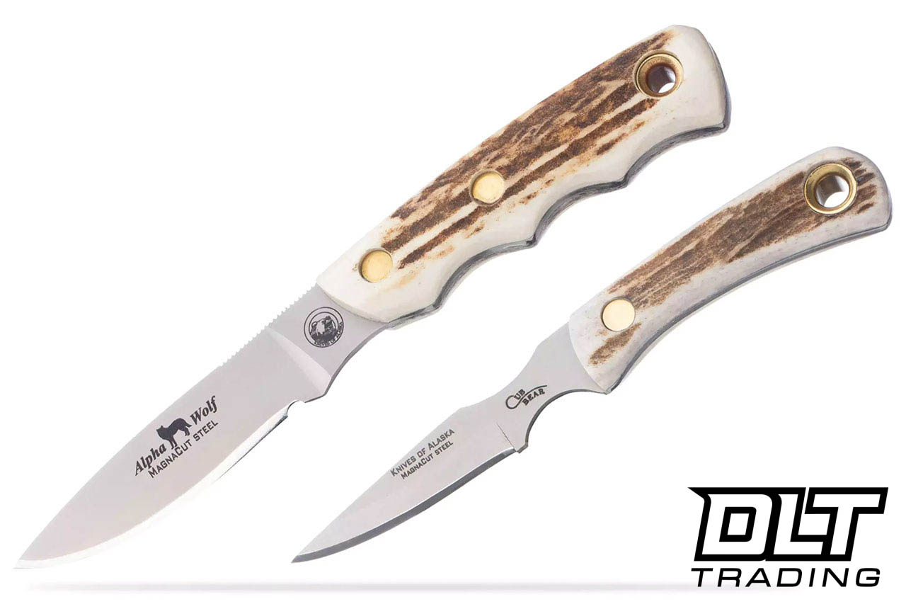 Knives of Alaska Alpha Wolf & Cub Bear Combo - MagnaCut Blade