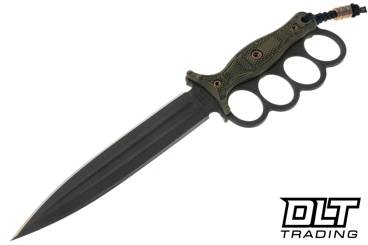 RMJ Tactical Trench Raider - Cobalt Cerakote - Dirty Olive G-10