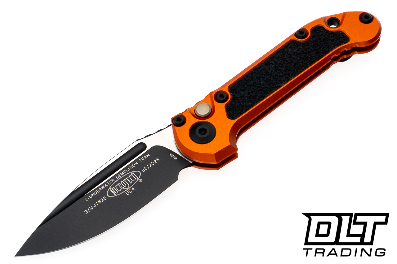 Microtech 1135-1OR LUDT Gen III S/E - Orange Handle - Black Blade