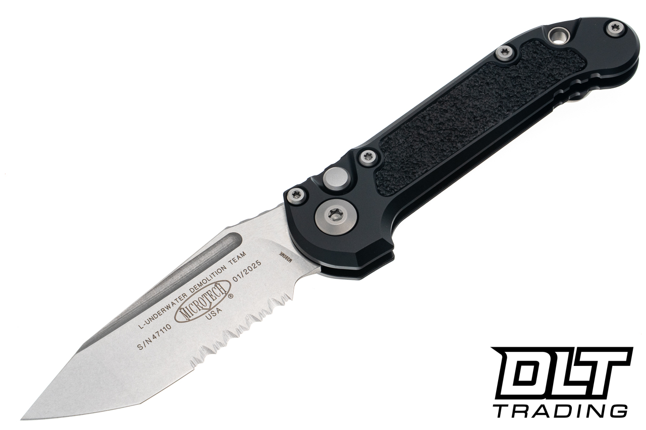 Microtech 1136-11 LUDT Gen III T/E - Black Handle - Stonewashed