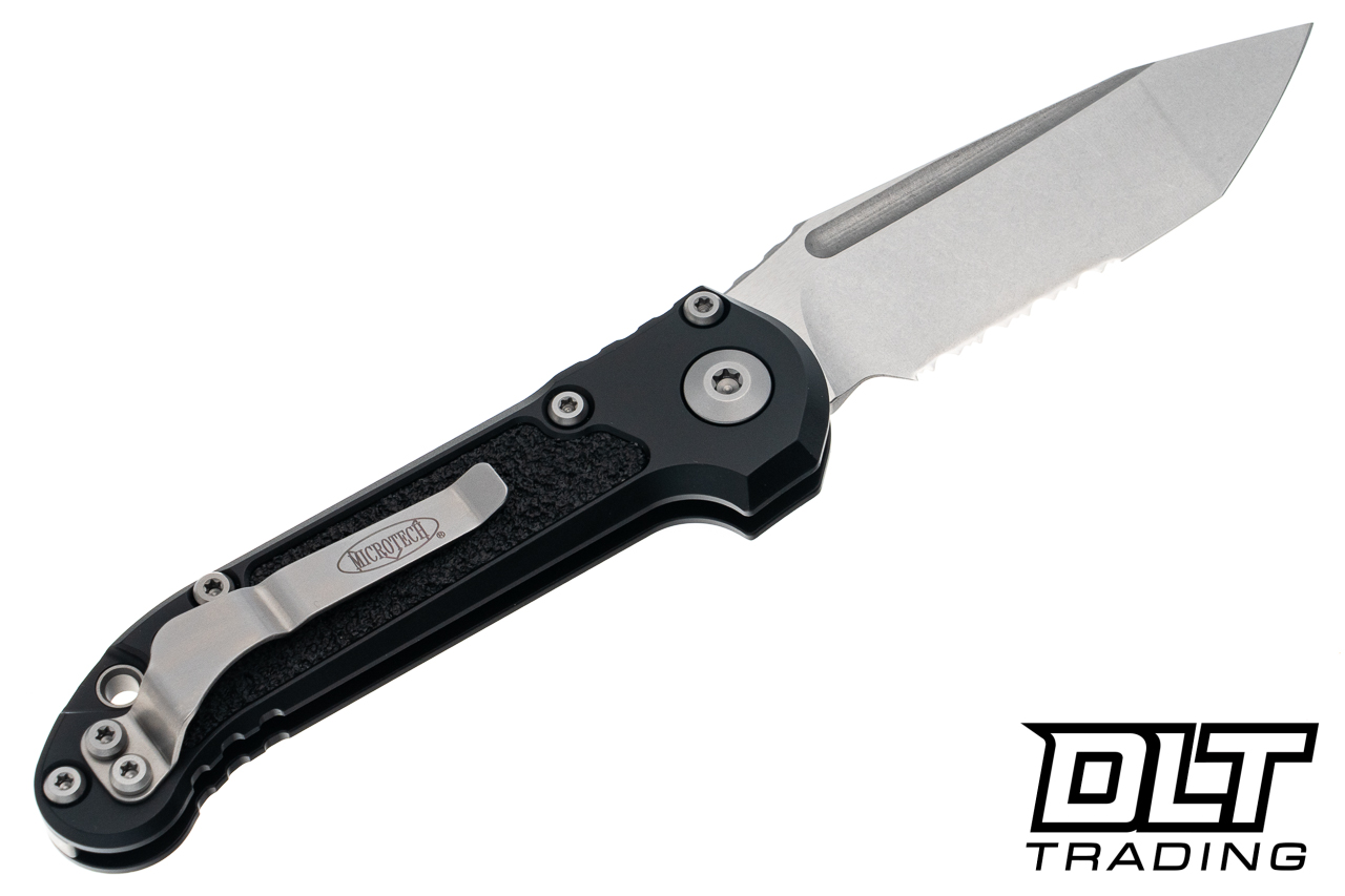 Microtech 1136-11 LUDT Gen III T/E - Black Handle - Stonewashed