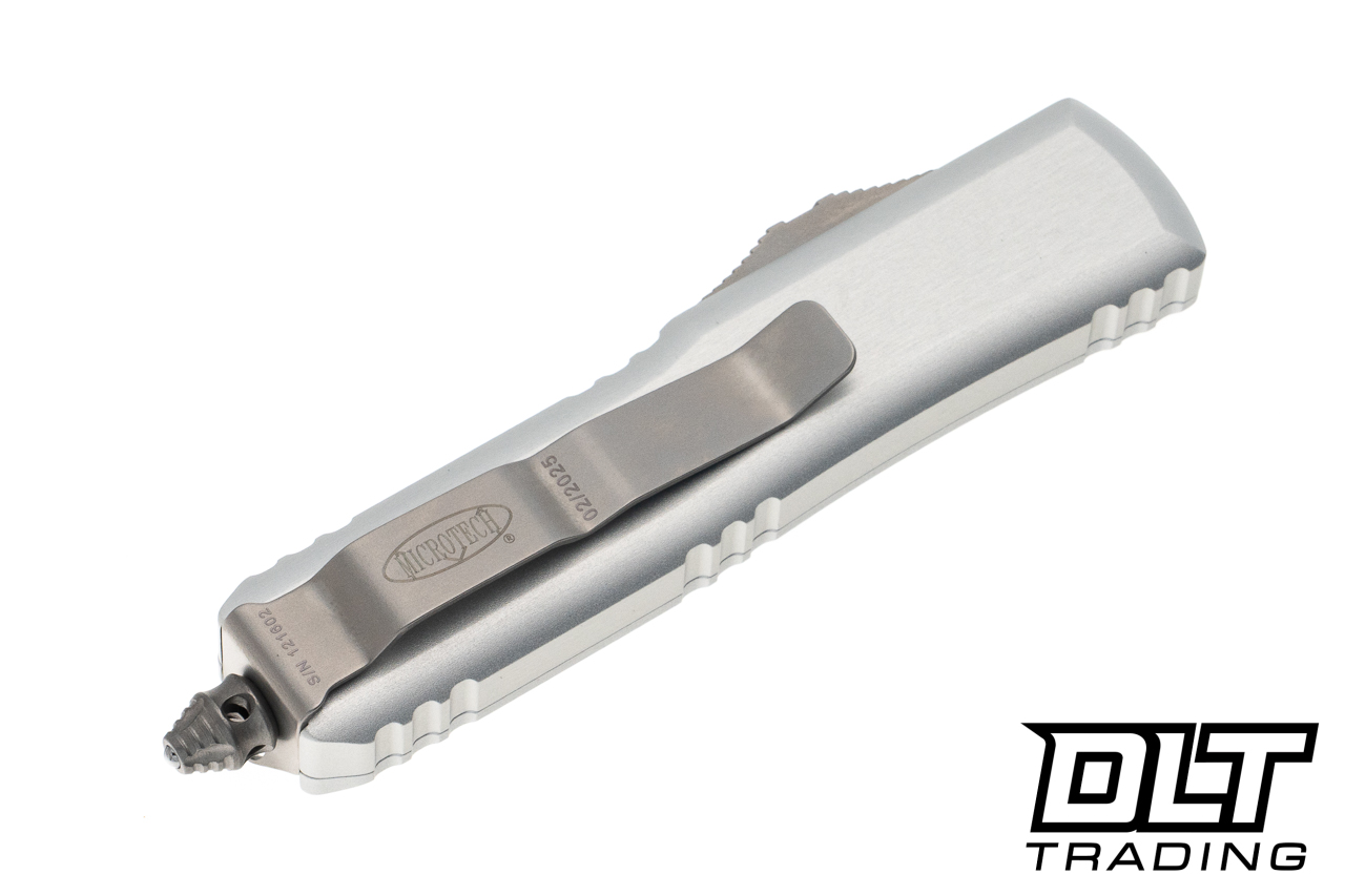 Microtech 231-4CR UTX-85 S/E - Clear Handle - Satin Blade - DLT