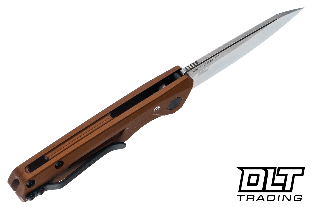 Kershaw Launch 11 Auto - 7550BRZ Bronze Aluminum - Stonewashed CPM