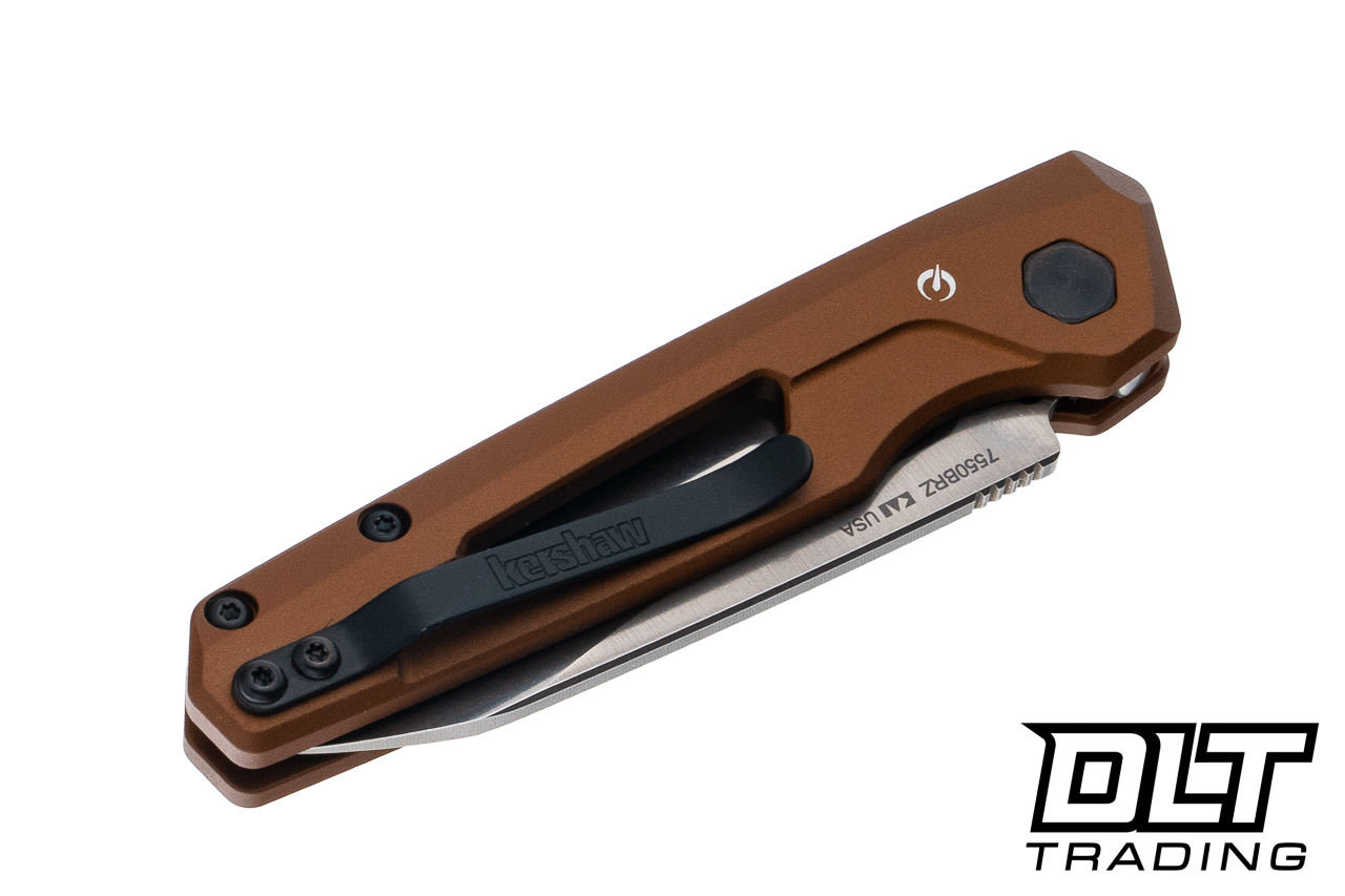 Kershaw Launch 11 Auto - 7550BRZ Bronze Aluminum - Stonewashed CPM
