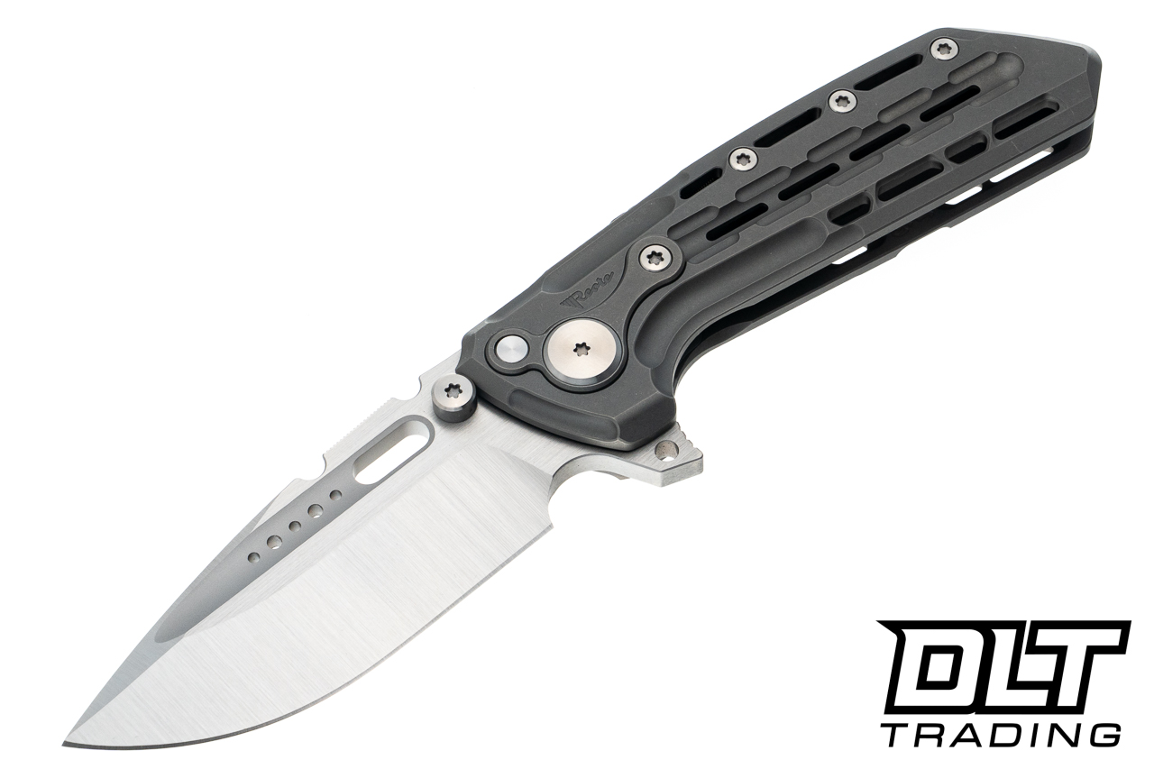 Reate Terminator TX228 - Dark Bead Blasted Titanium - M390 Belt