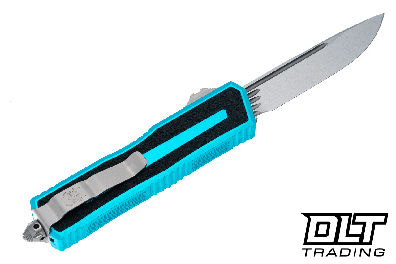 Microtech 1278-10TQ Scarab II Gen III S/E - Turquoise Handle