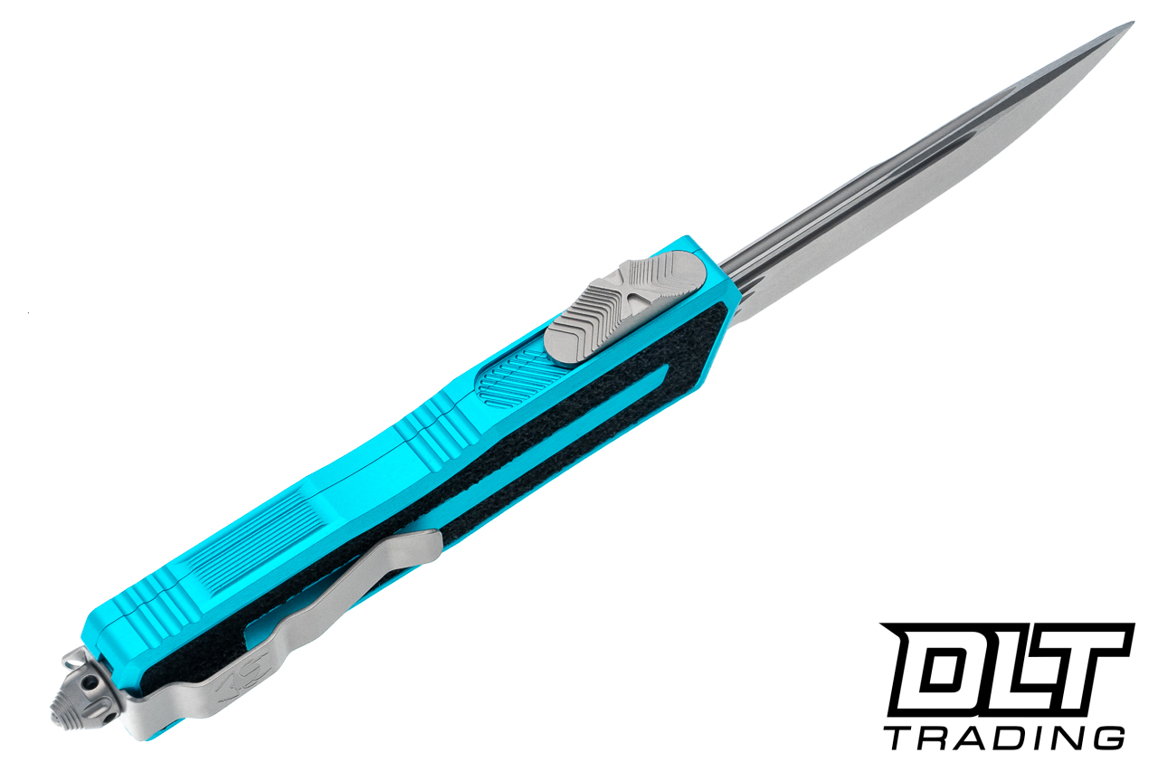 Microtech 1278-10TQ Scarab II Gen III S/E - Turquoise Handle