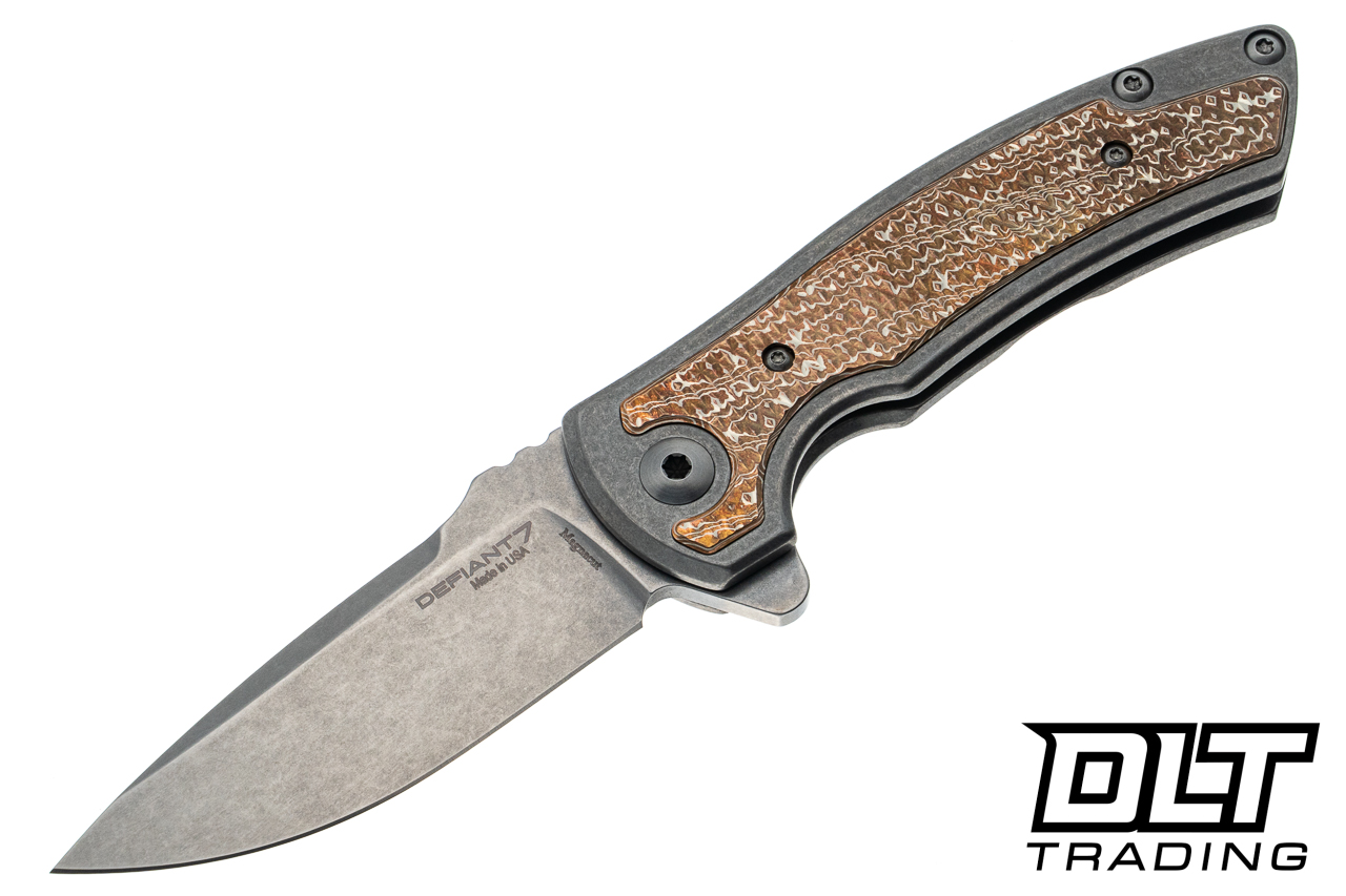 Defiant 7 Hyrax MagnaCut - Titanium - Mokume Inlay - DLT Trading