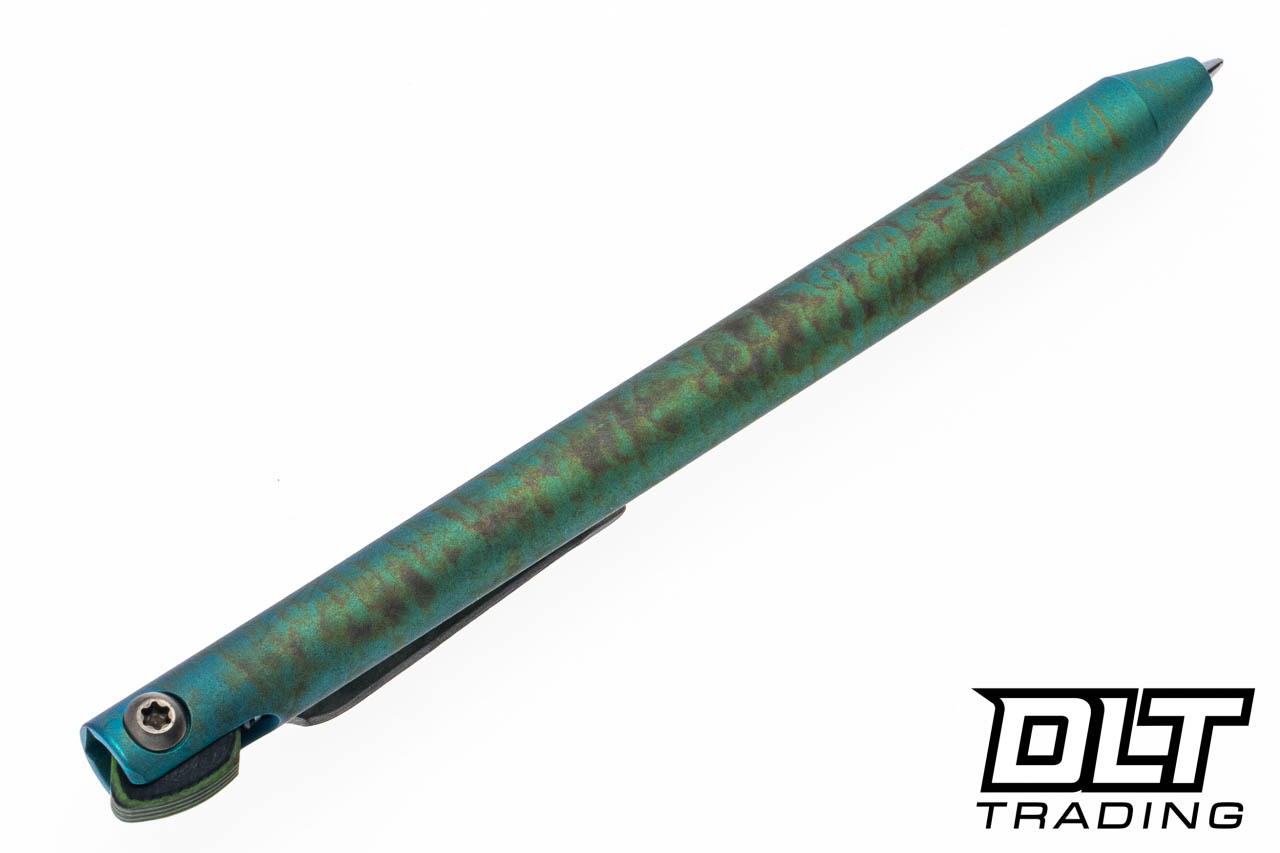 Maverick Customs Titanium FU Pen - Green Nuclear Finish
