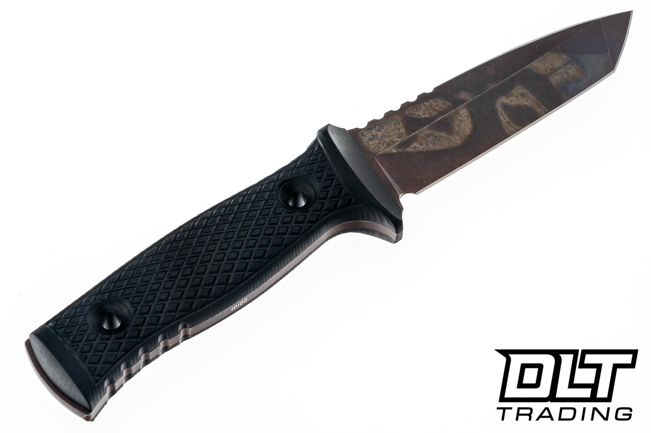 TRC M-1XT Elmax - Black G-10 - Post Apocalyptic Finish - Kydex