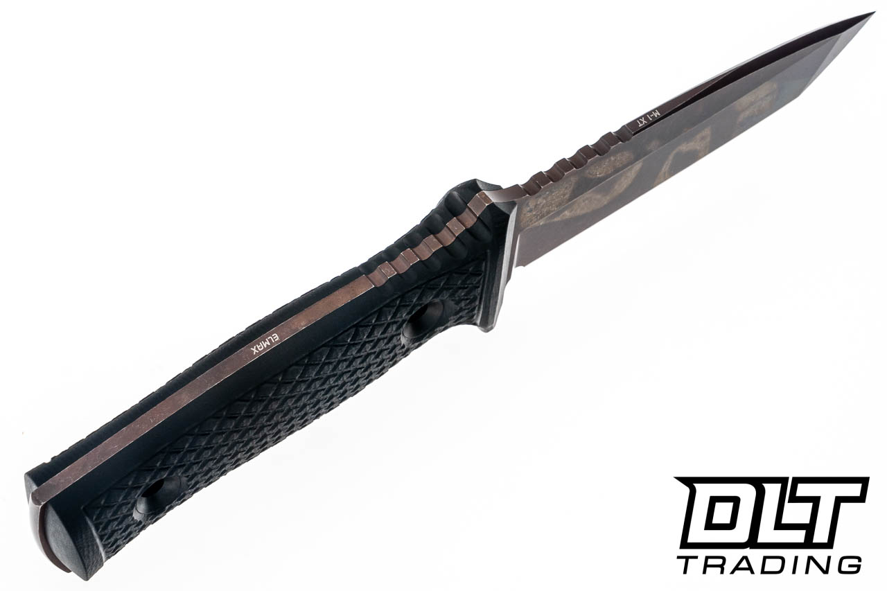 TRC M-1XT Elmax - Black G-10 - Post Apocalyptic Finish - Kydex
