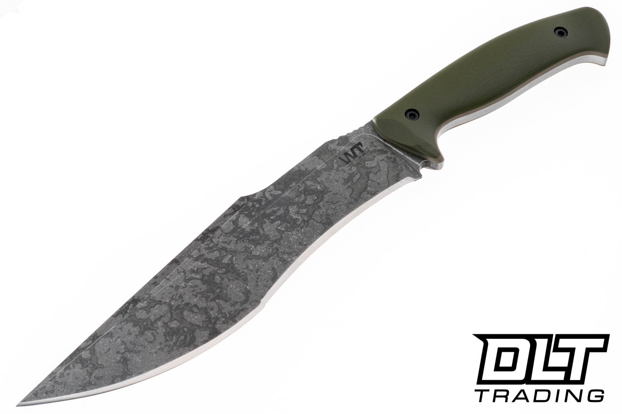 Work Tuff Gear Lanzeta NC - APO washed SK85 Blade - OD Green Grip