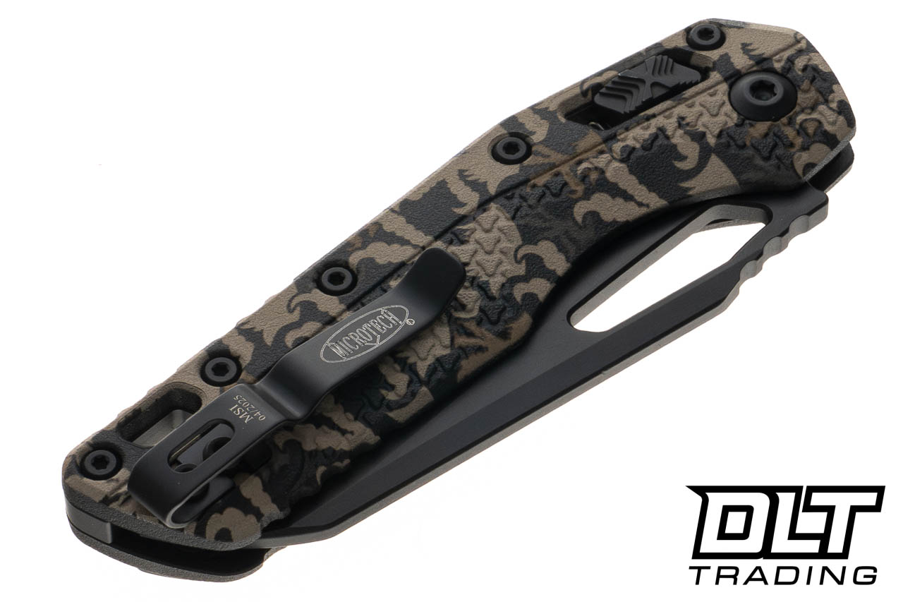 Microtech 210T-1PMCWC-Z4 MSI S/E - Claw Burst Camo Polymer - Black