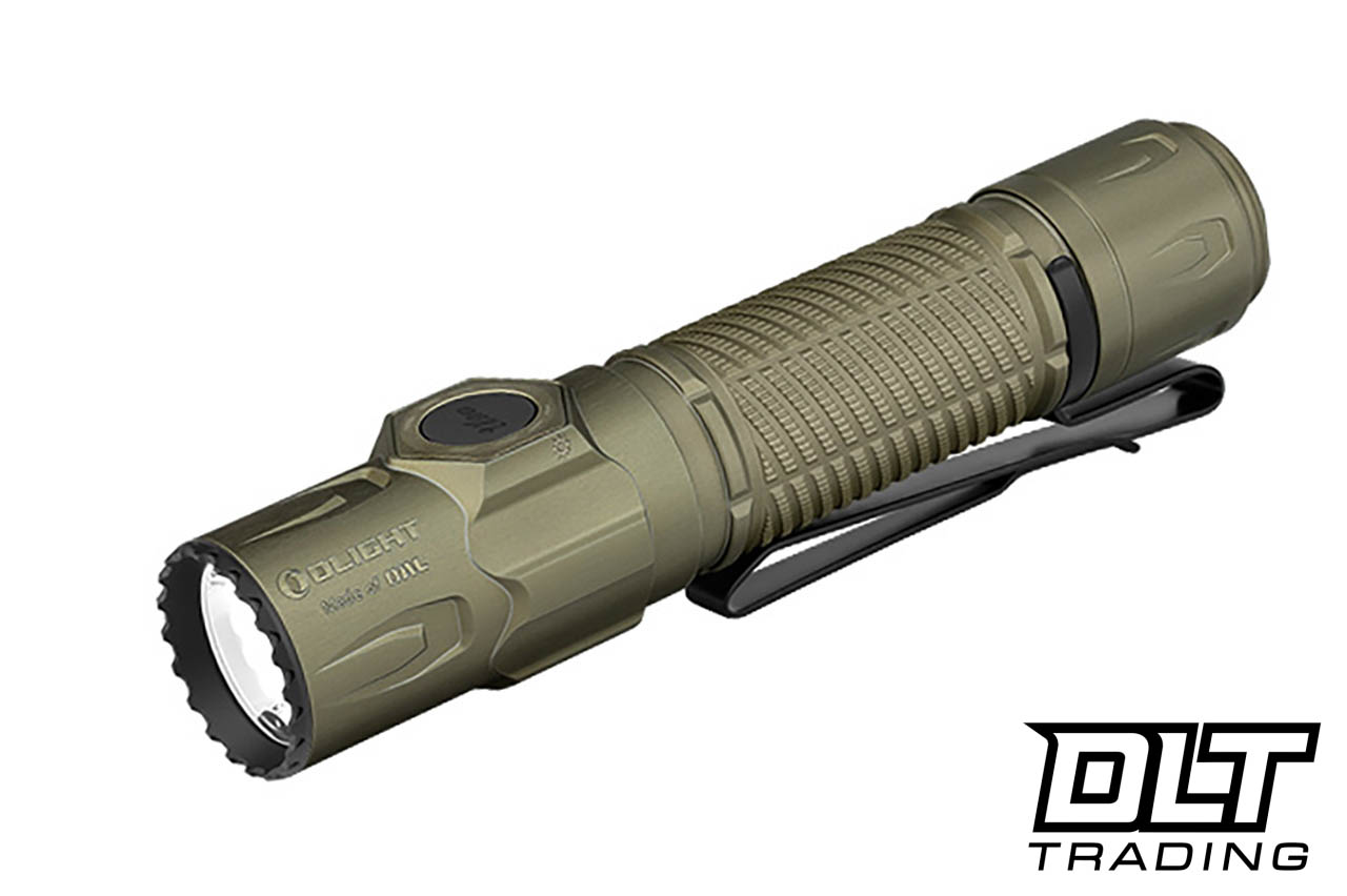 Olight Warrior Ultra 2500 Lumens Tactical Flashlight - Olive Green