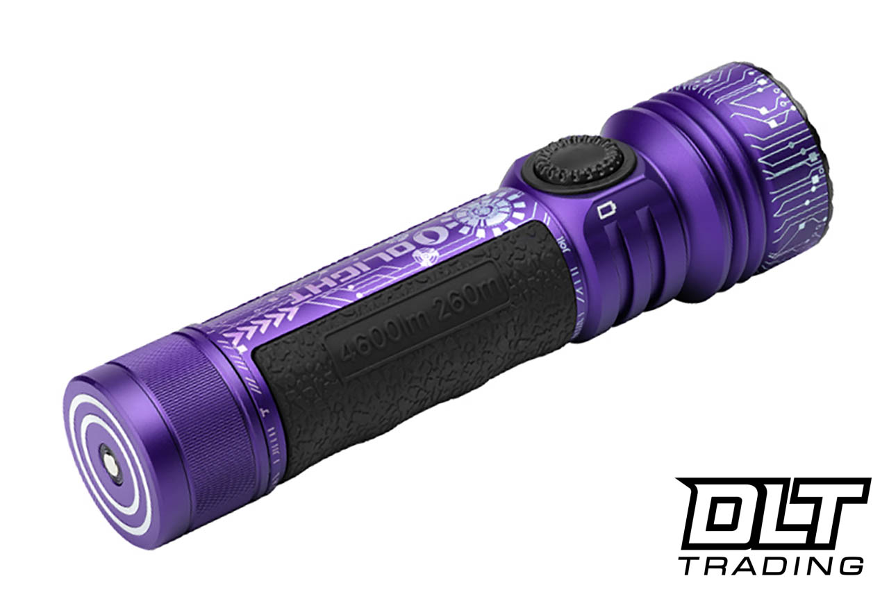 Olight Seeker 4 Pro High Power Flashlight - Cyber Violet - Cool
