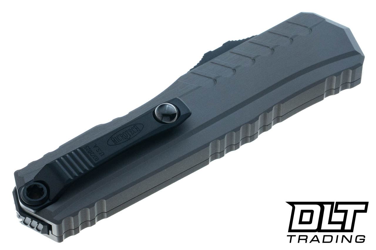 Microtech 1242-1NC Cypher II D/E - Natural Clear Handle - Black