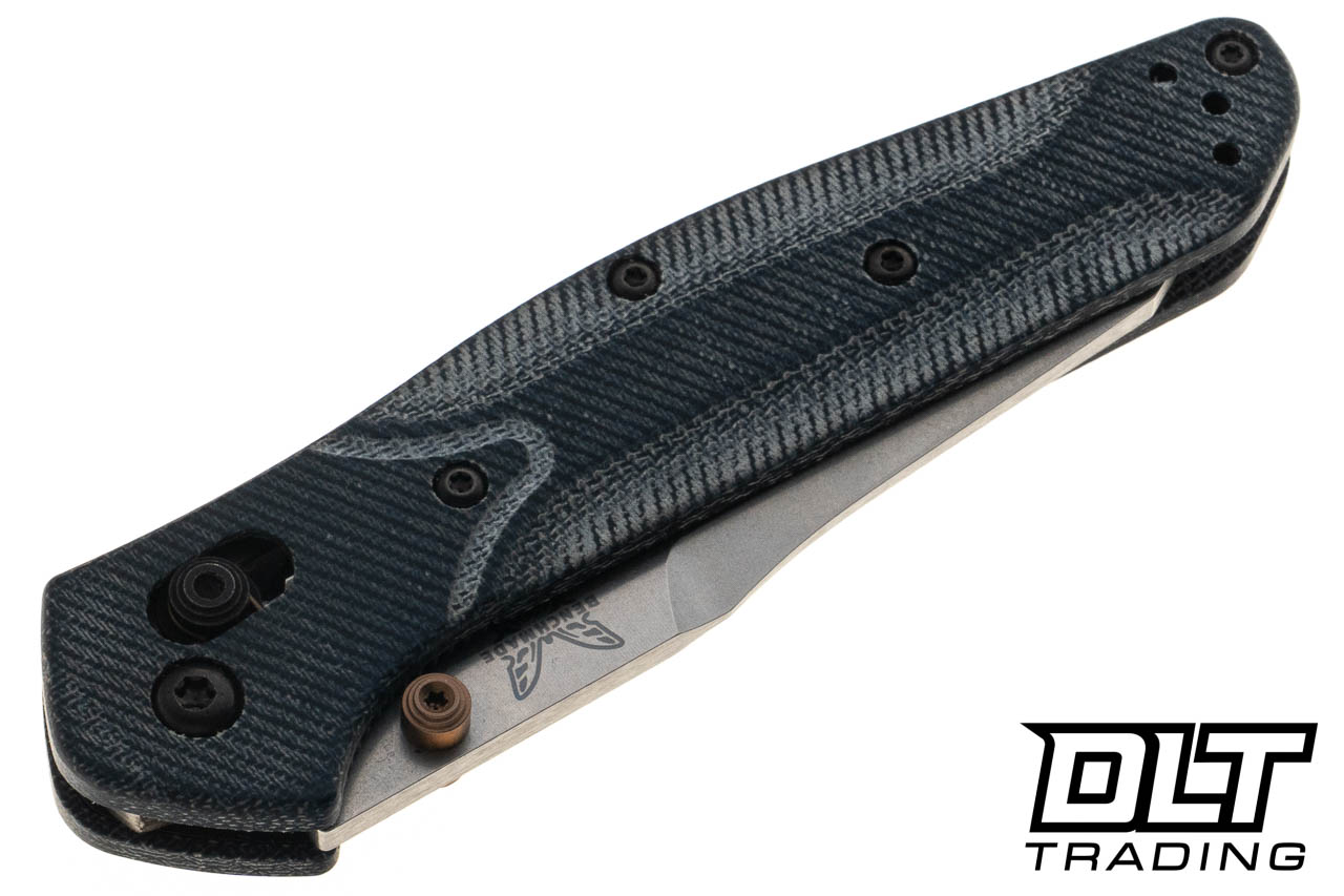 Benchmade 940-04 Osborne - Blue Denim Micarta - Reverse Tanto M390