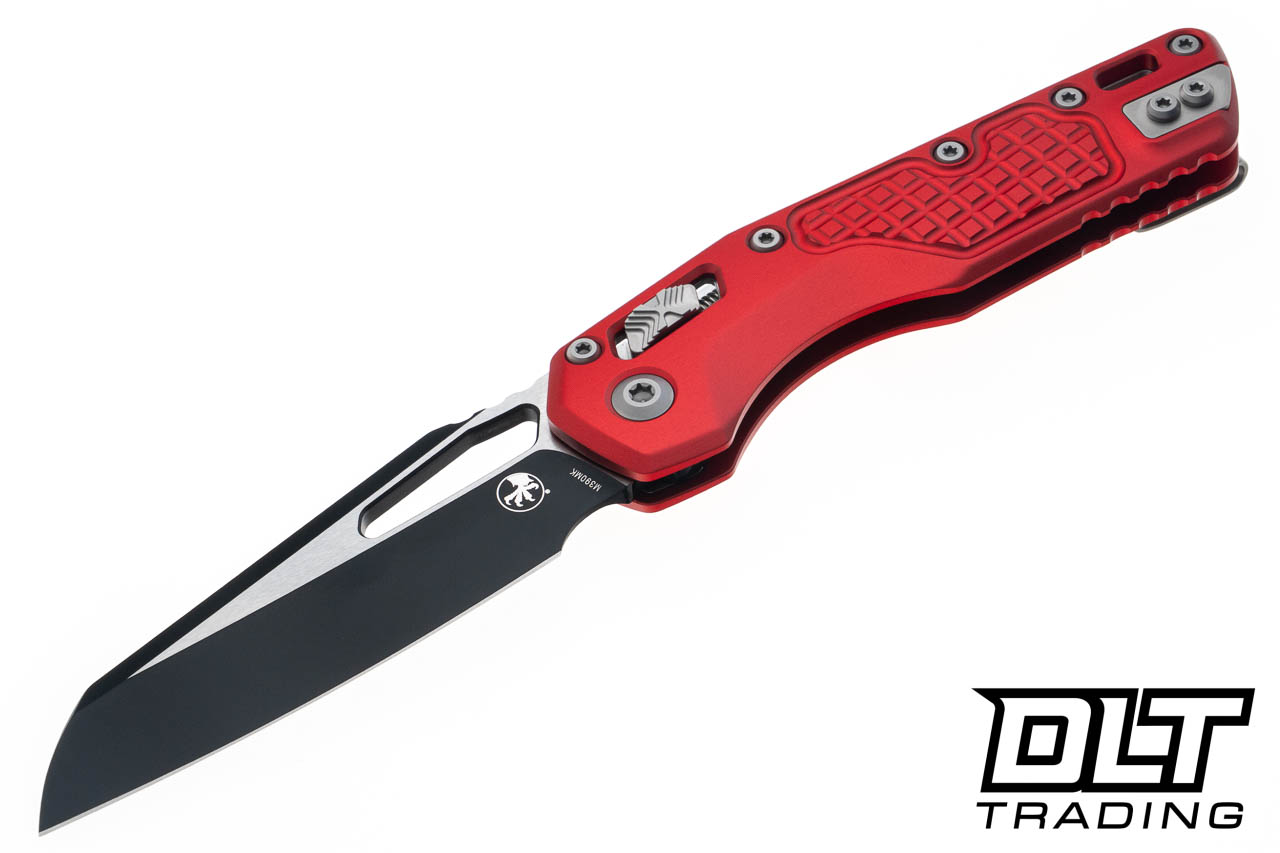 Microtech 210-1FRRD MSI S/E - Red Frag Handle - Two Tone Blade