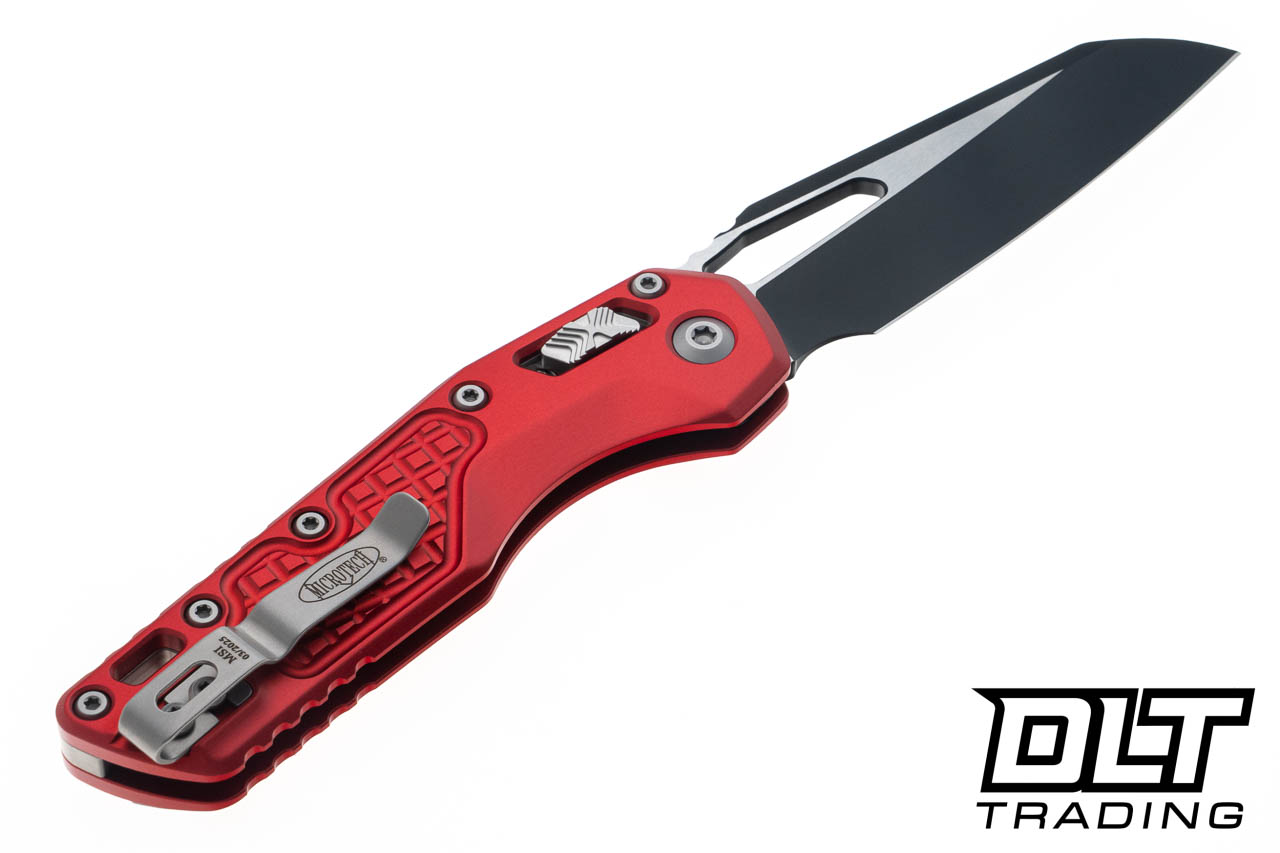 Microtech 210-1FRRD MSI S/E - Red Frag Handle - Two Tone Blade