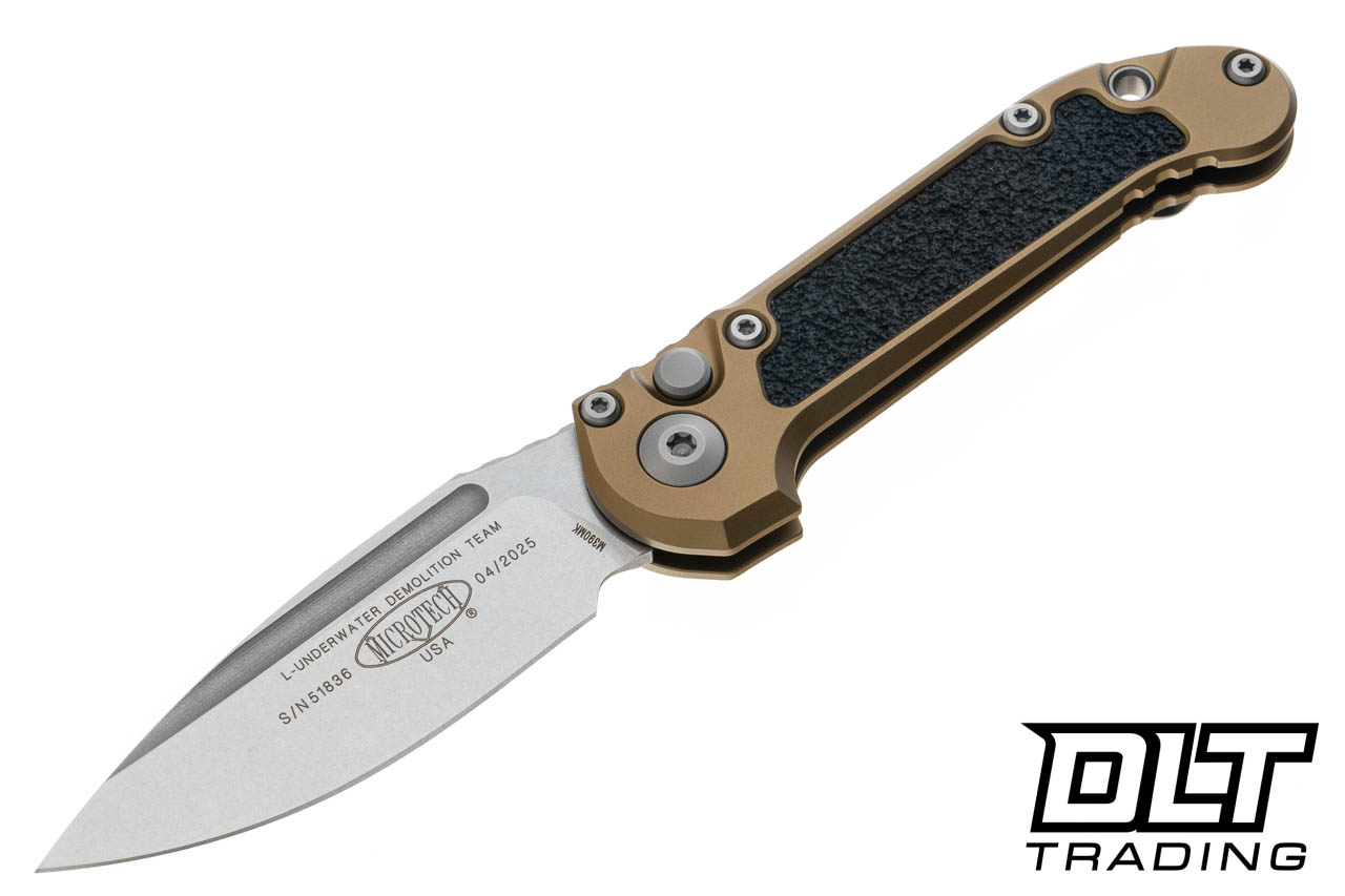 たろ Microtech 1135-10TA LUDT Gen III S/E - Tan Handle - Stonewash