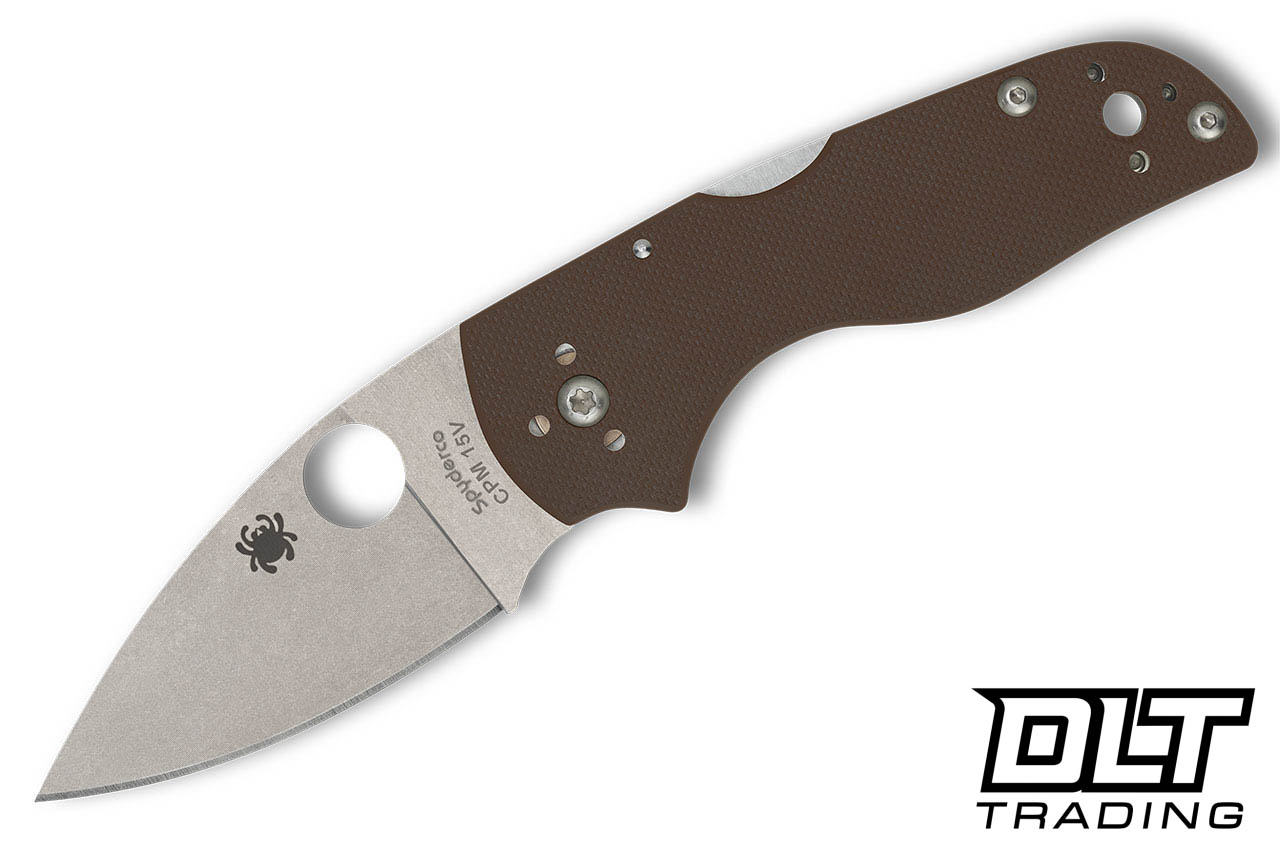 Spyderco C230MBGPBN15V Lil' Native 15V - Brown G-10 - Back Lock