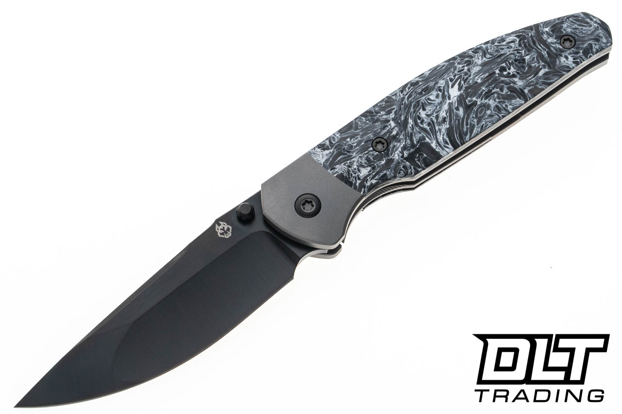 Jack Wolf Tango S90V Belt Satin DLC Blade - Fat Carbon Dark Matter