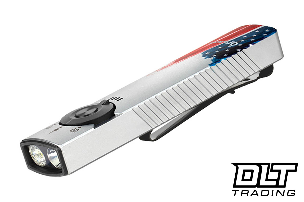 olight arkfeld uv + white led flashlight Arkfeld Pro Flat EDC Flashlight with LED Light UV and Laser