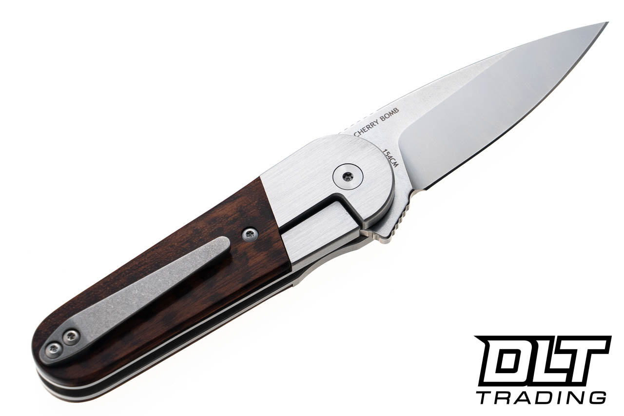 Finch Cherry Bomb - Snakewood - 154CM Stone & Satin Blade - DLT