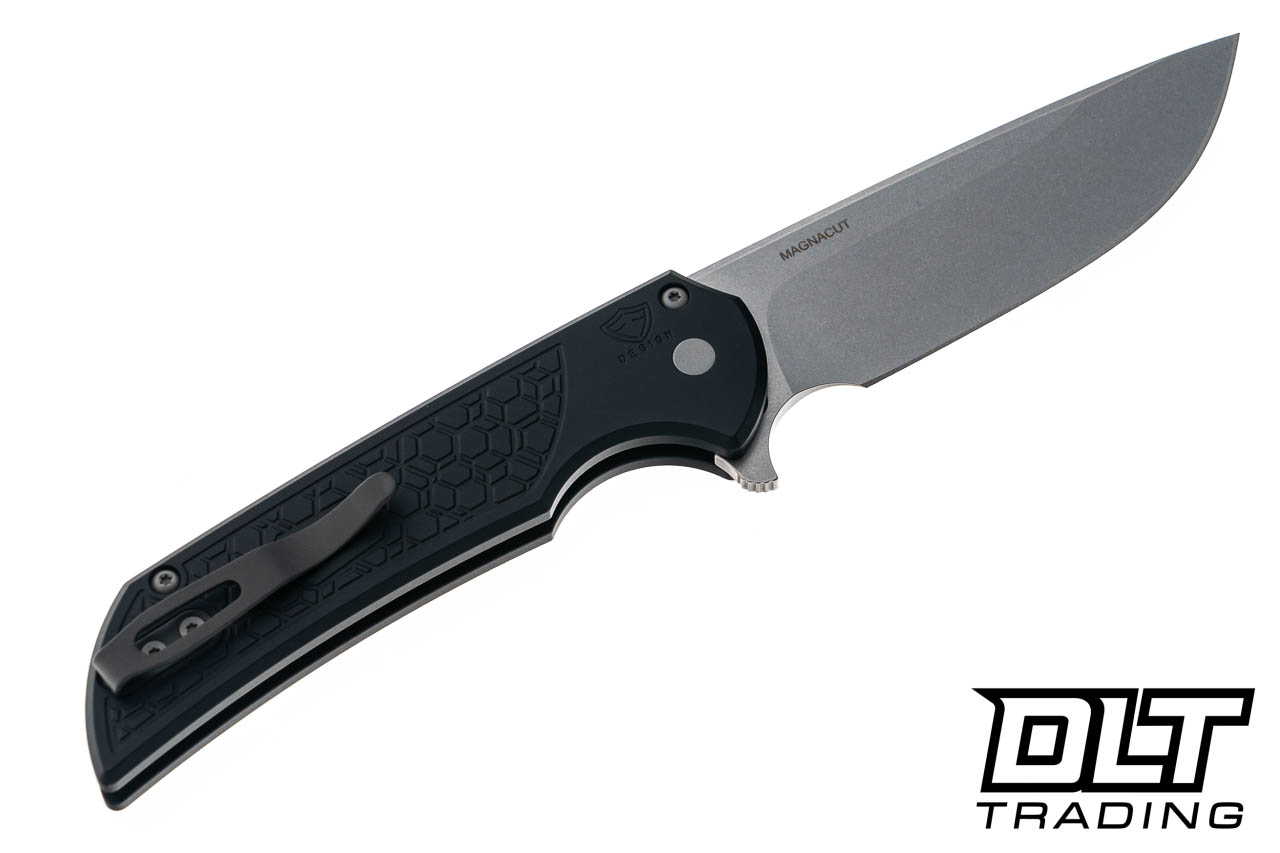 Pro-Tech Mordax Black Gridlock - MagnaCut Button Lock Knife