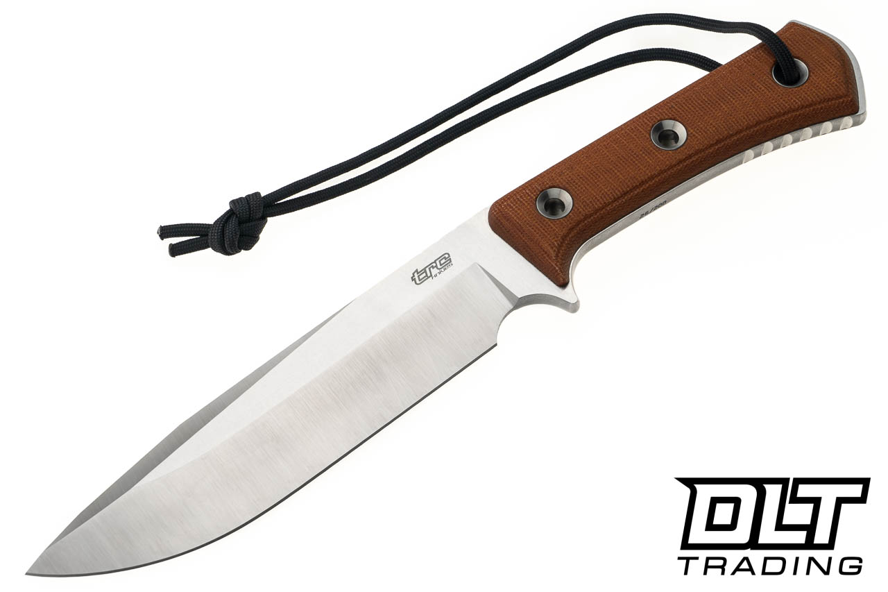 TRC Apocalypse - Satin Vanadis 4E - Natural Canvas Micarta - Kydex