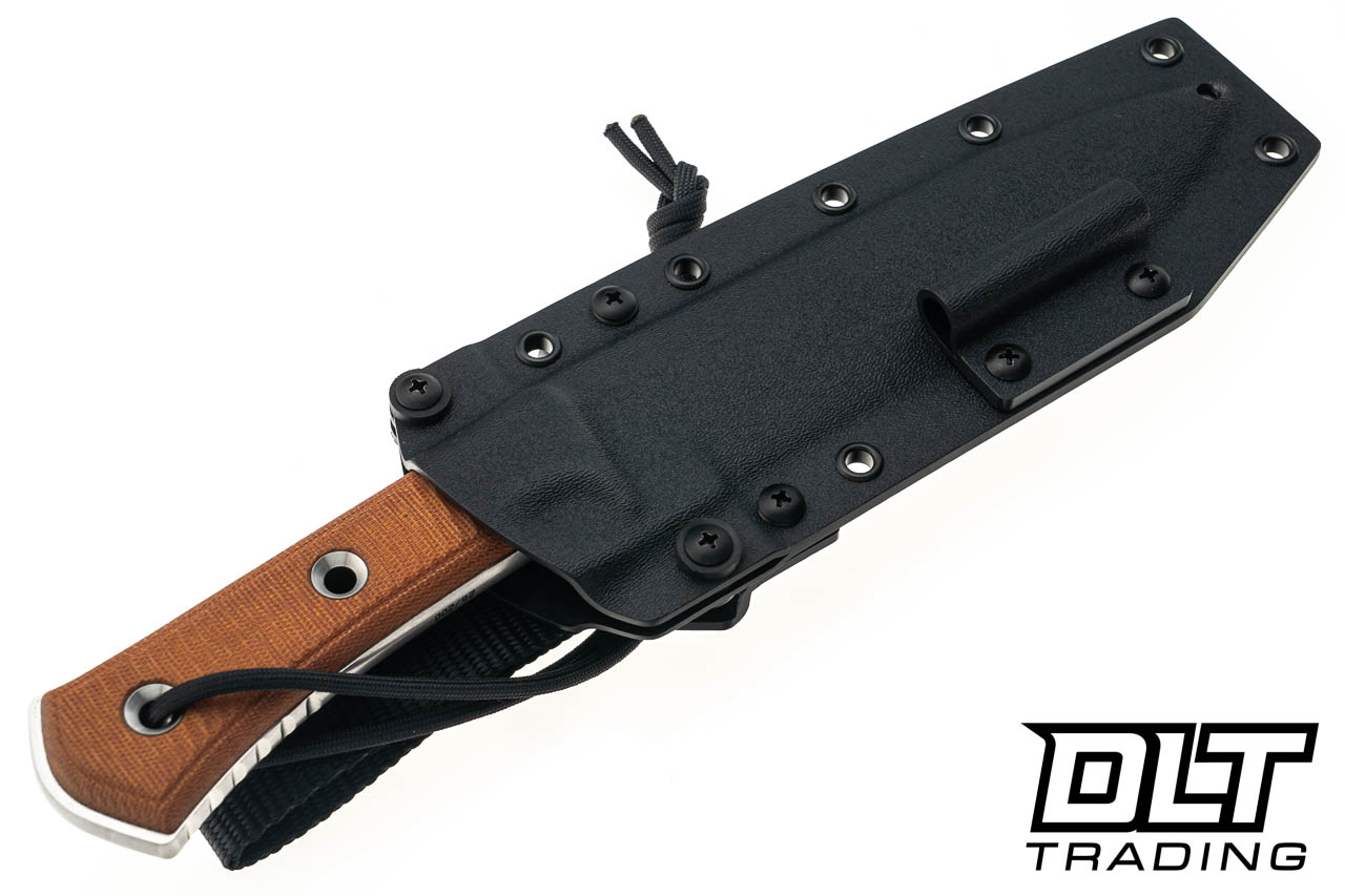 TRC Apocalypse - Satin Vanadis 4E - Natural Canvas Micarta - Kydex