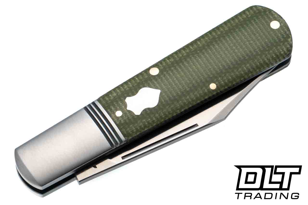 Jack Wolf Gateway Barlow - Green Canvas Micarta - DLT Trading