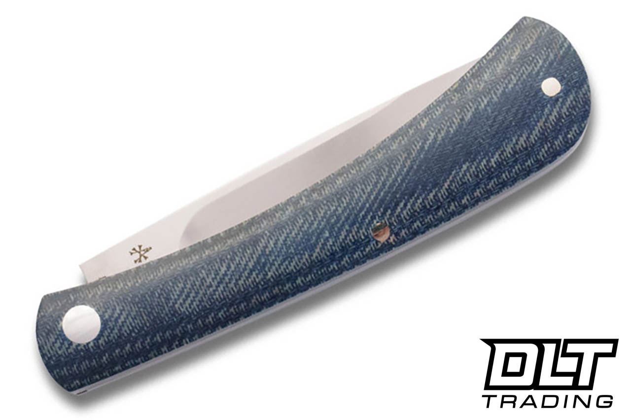 RoseCraft Blades Overall Creek Farm Hand - Blue Denim Micarta