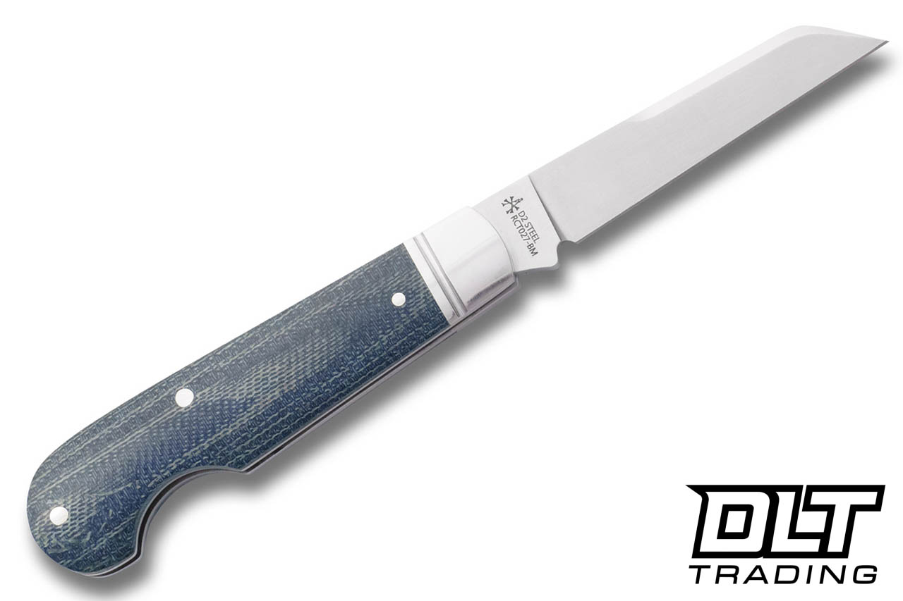 RoseCraft Blades Elk River Easy Open Jack - Blue Micarta - DLT Trading