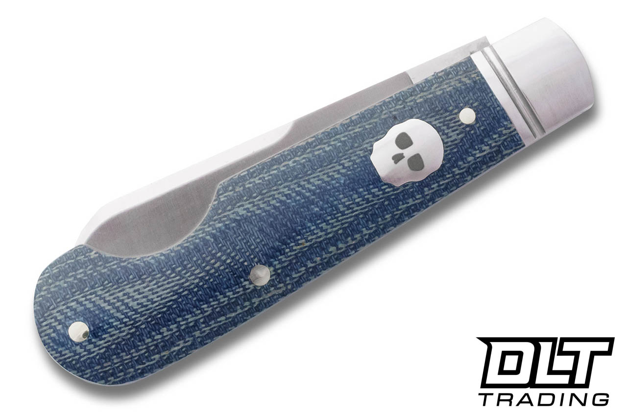 RoseCraft Blades Elk River Easy Open Jack - Blue Micarta - DLT Trading