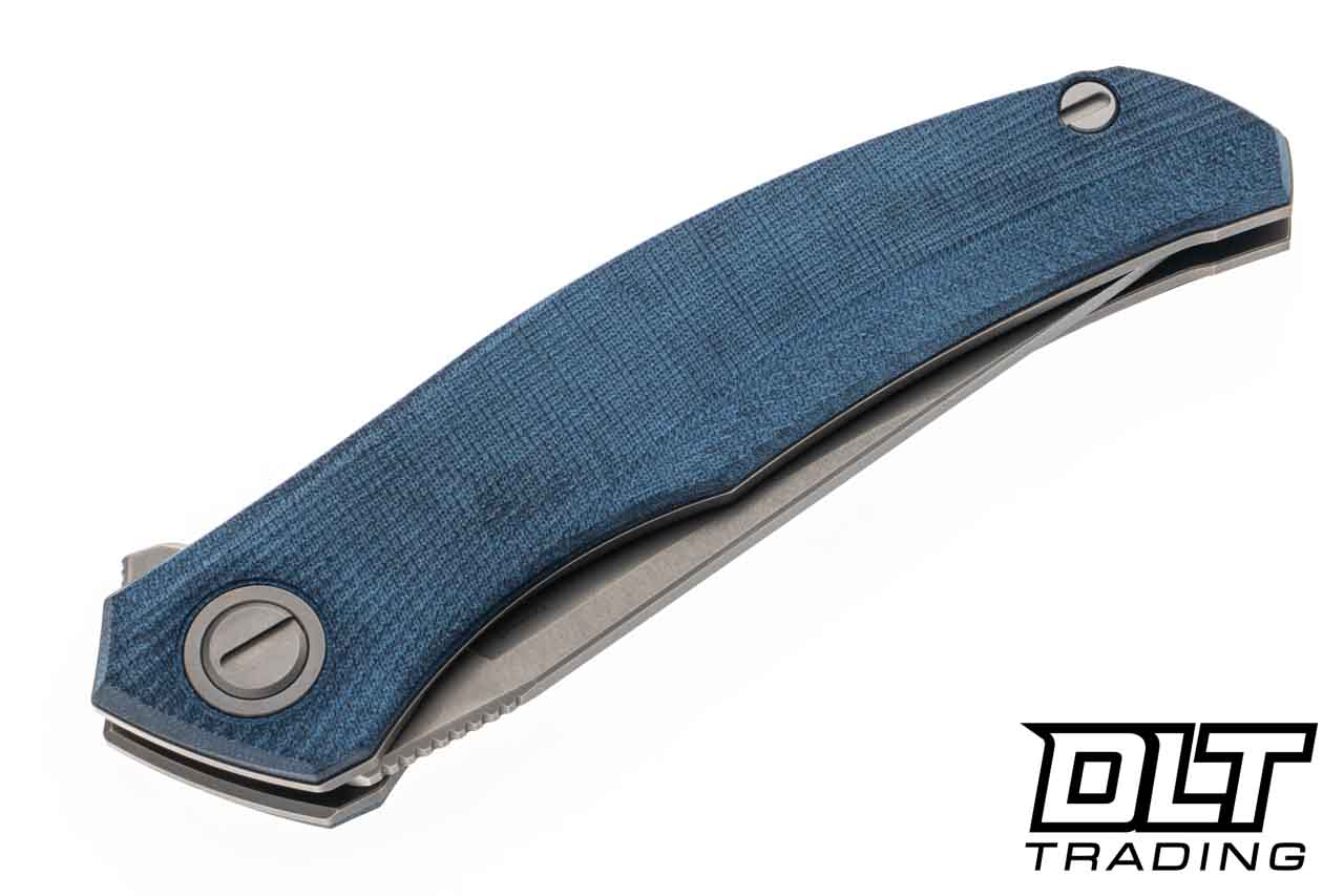Shirogorov Q95 Ursus - Stonewashed Elmax Blade - Blue