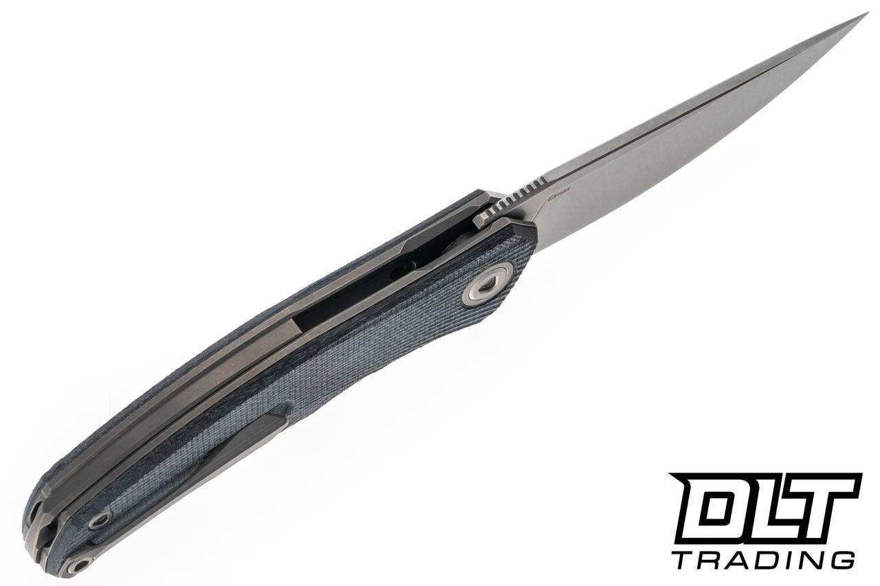 キュリオスパープルA95EL Shirogorov Q95 Ursus - Stonewashed Elmax Blade - Black