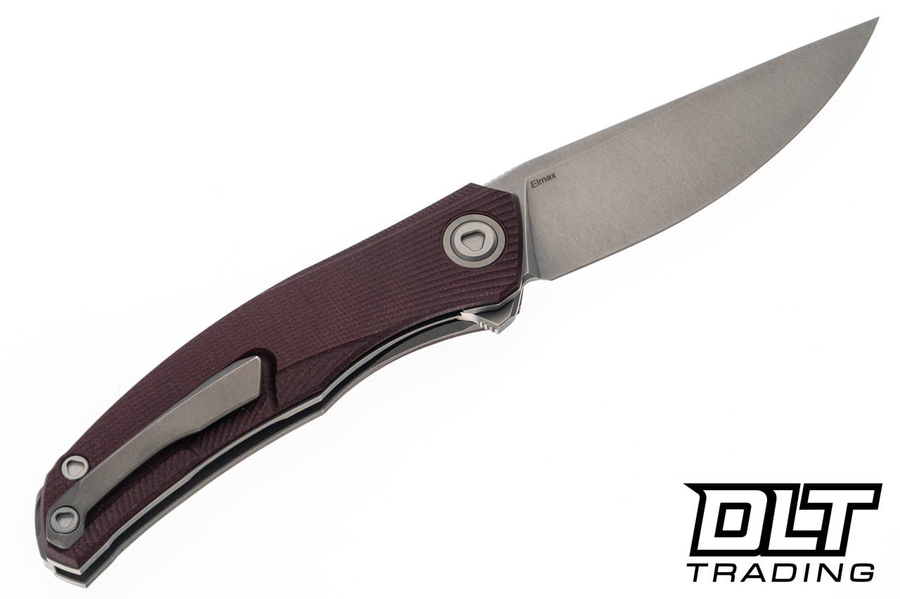 Shirogorov Q95 Ursus - Stonewashed Elmax Blade - Maroon