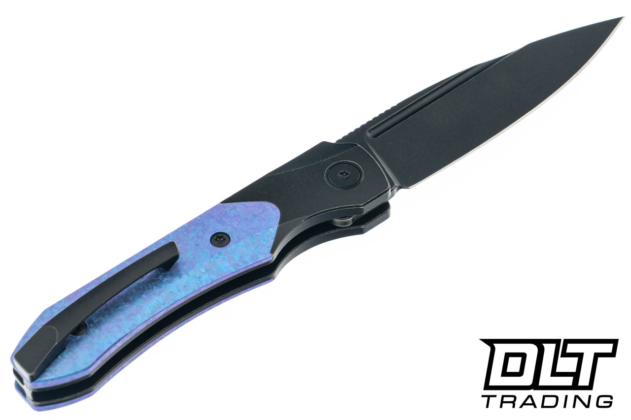 Griffin 1946 X Series Slipjoint S90V - Blackwashed - Blue Crystal