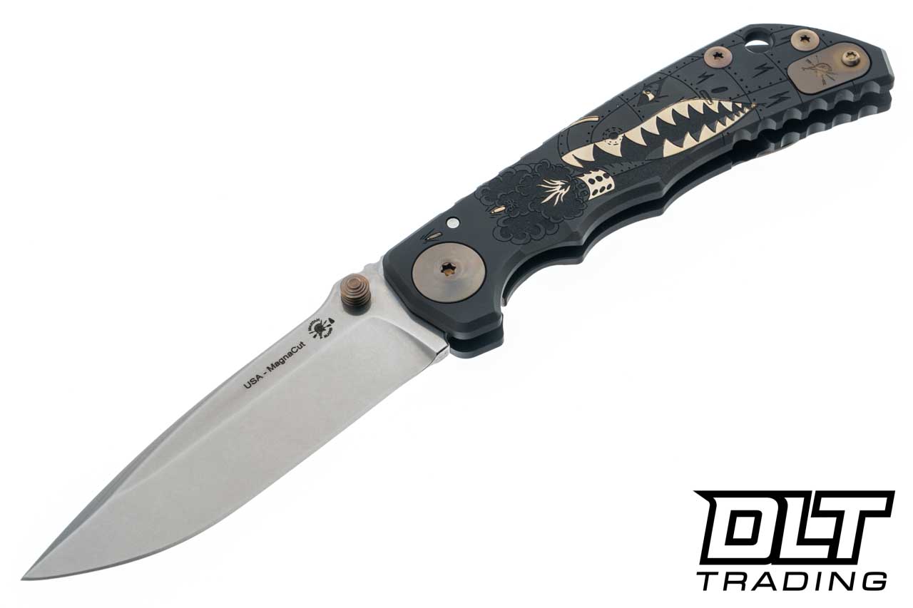 Spartan Blades Harsey Folder - Black & Gold Warthog - Stonewashed